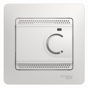 Glossa ТЕРМОСТАТ электронный для теплого пола с датчиком,от+5до+50°C,10A, БЕЛЫЙ, GSL000138, Systeme Electric 