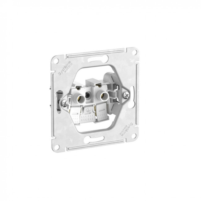 GLOSSA РОЗЕТКА без заземления, 16А, мех., быстрозажим. клем., БЕЛЫЙ, GSL000141S 