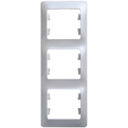 Glossa Рамка на 3 поста, вертикальная, ПЕРЛАМУТР, GSL000607, Systeme Electric