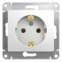 Glossa РОЗЕТКА с заземлением, 16А, механизм, БЕЛЫЙ, GSL000143, Systeme Electric 
