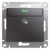 Glossa КАРТОЧНЫЙ ВЫКЛЮЧАТЕЛЬ, схема 6, МЕХ, ГРАФИТ, GSL001369, Systeme Electric