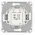 Glossa 2-клавишный ВЫКЛЮЧАТЕЛЬ, схема 5, 10АХ, в сборе, ШОКОЛАД, GSL000852, Systeme Electric 