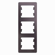 Glossa Рамка на 3 поста, вертикальная, СИРЕНЕВЫЙ ТУМАН, GSL001407, Systeme Electric 