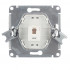 Glossa РОЗЕТКА телефонная RJ11, ШОКОЛАД, GSL000881T, Systeme Electric 