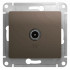 Glossa TV РОЗЕТКА одиночная 1DB, ШОКОЛАД, GSL000891, Systeme Electric 