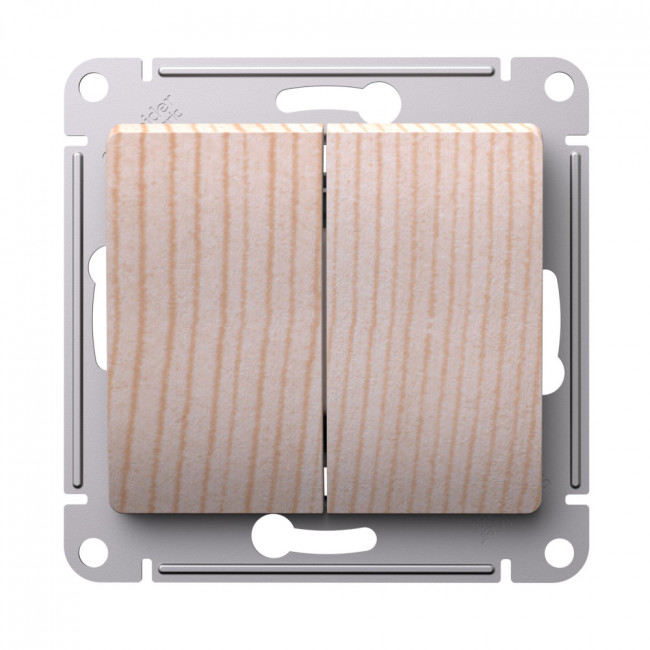 Glossa 2-клавишный ВЫКЛЮЧАТЕЛЬ, схема 5, 10АХ, механизм, СОСНА, GSL001551, Systeme Electric 