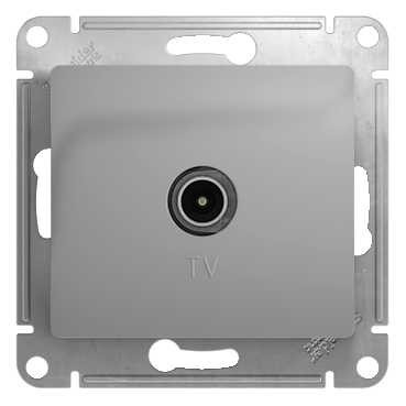 Glossa TV РОЗЕТКА оконечная 1DB, механизм, АЛЮМИНИЙ, GSL000391, Systeme Electric 