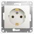Glossa РОЗЕТКА с заземлением, механизм, ПЕРЛАМУТР, GSL000643, Systeme Electric 