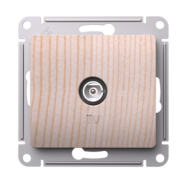 Glossa TV АНТЕННА коннектор, механизм, СОСНА, GSL001593, Systeme Electric 