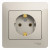 Glossa РОЗЕТКА с заземлением,16А, 250В, в сборе,МОЛОЧНЫЙ, GSL000942, Systeme Electric