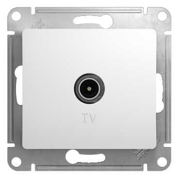 Glossa TV РОЗЕТКА проходная 4DB, механизм, БЕЛЫЙ, GSL000192, Systeme Electric 