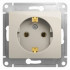 Glossa РОЗЕТКА с заземлением,16А, 250В, механизм, МОЛОЧНЫЙ, GSL000943, Systeme Electric 