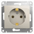 Glossa РОЗЕТКА с заземлением,16А, 250В, механизм, МОЛОЧНЫЙ, GSL000943, Systeme Electric 